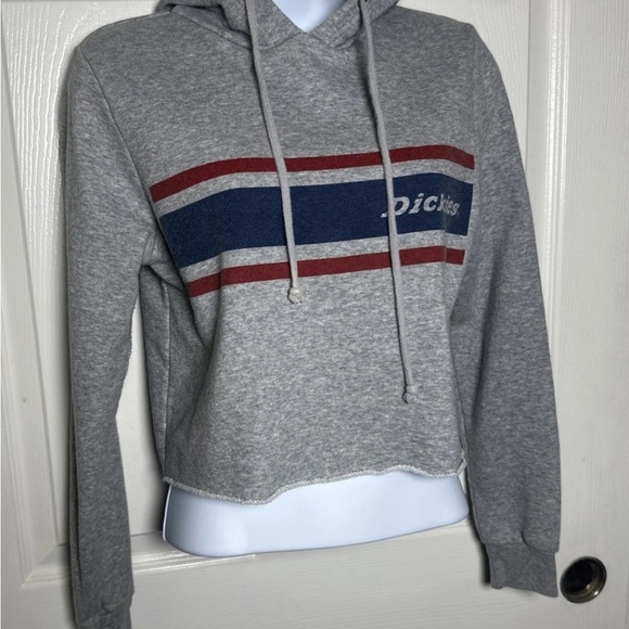 Dickies Girl Hoodie Sweatshirt Sweater Size XSmall Western Cropped Y2K Cotton - Picture 4 of 13